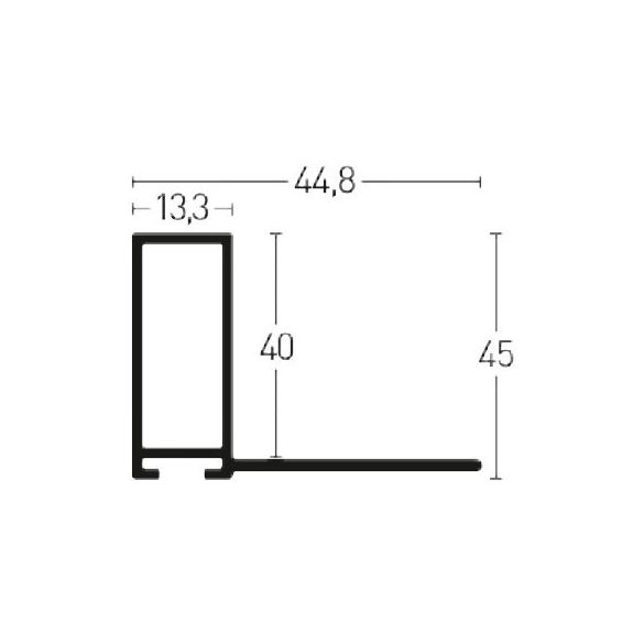 Zuzmó keret 30*30 matt ezüst