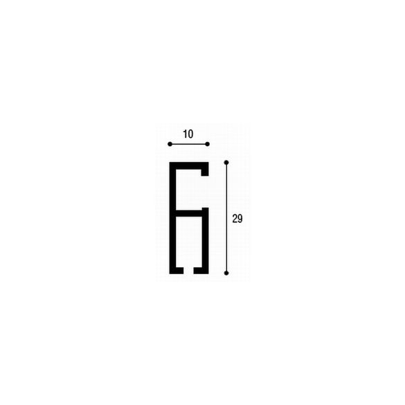 Standard képakasztó sín fehér - 2 m