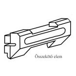 Galériasín összekötőelem (darabos kiszerelés)