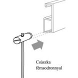 No. 13 Fémsodrony csúszkával egységcsomag