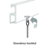 No. 14 Fémsodrony hurokkal + műanyag horog egységcsomag