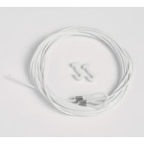   No. 16 Fehér fémsodrony hurokkal + műanyag horog egységcsomag