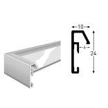 Gallery Junior 30x74 matt fekete 3x13x18 ablakos