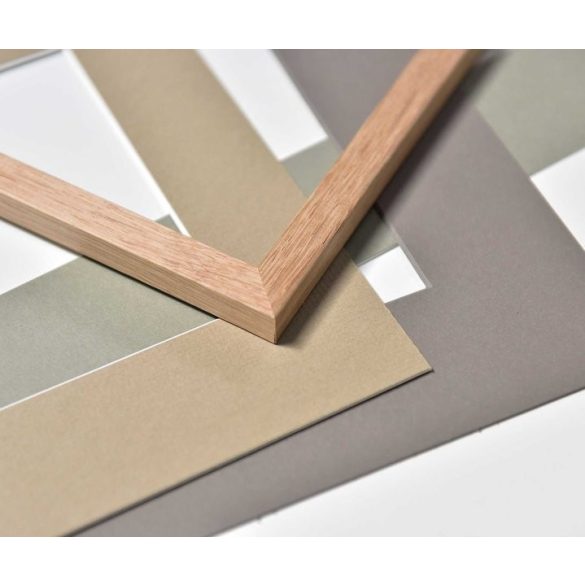 Paszpartu karton külméret 40x50 ablak 28x35 – Fekete