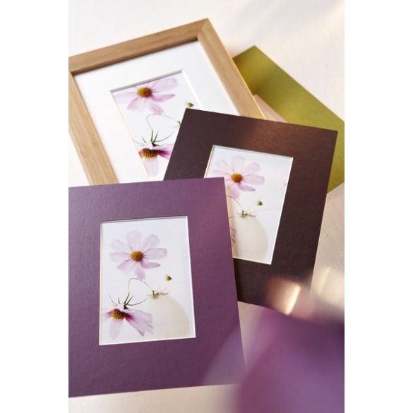 Paszpartu karton külméret 24x30 ablak 15x20 – Szürke