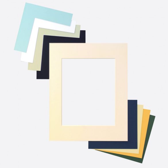 Paszpartu karton külméret 24x30 ablak 15x20 – Szürke