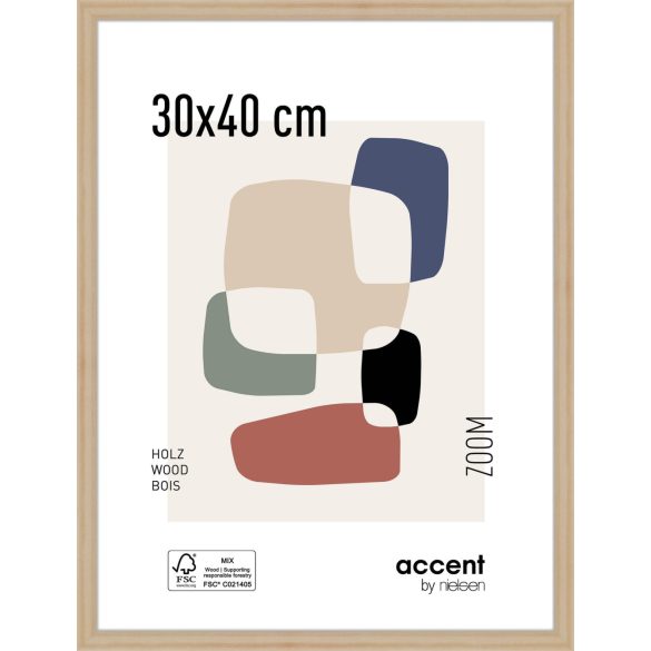 Zoom képkeret 30*30 ezüst