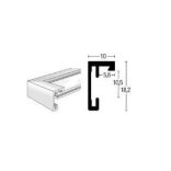 C2 csiszolt matt fekete 50x70