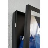 Frame Box  II matt ezüst  60x80  plexivel